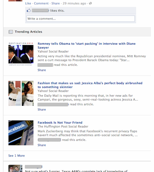 Trending Articles - Facebook