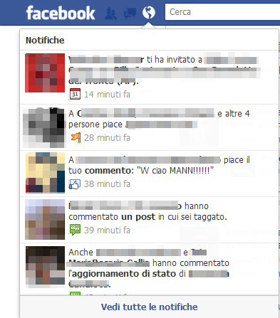 facebook notifiche