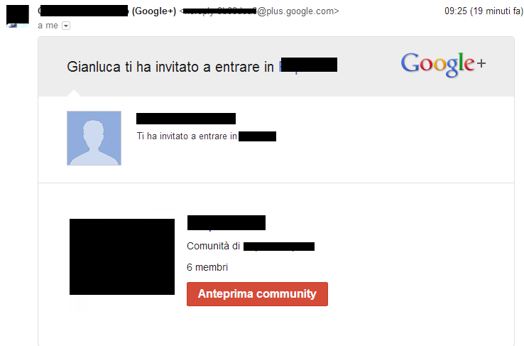 invito gmail community