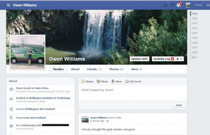 I test di Facebook su Timeline e Pagine