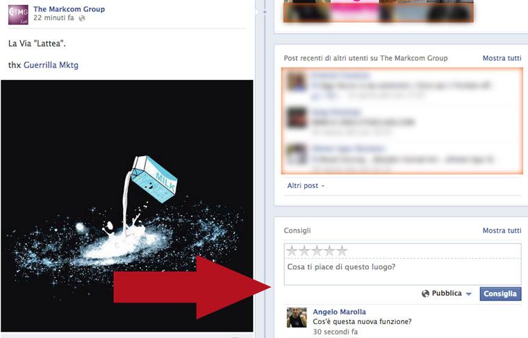 Facebook attiva i feedback sulle Pagine?