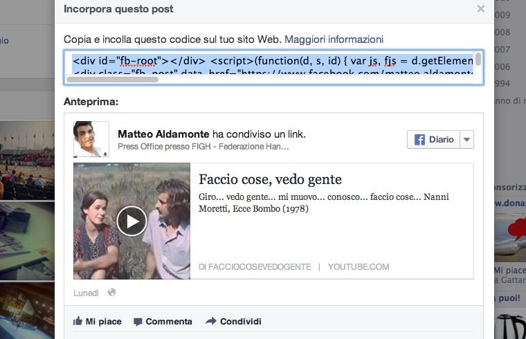 Facebook: gli Embedded Post per tutti – Come si usano?