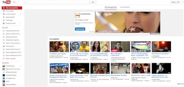 layout youtube