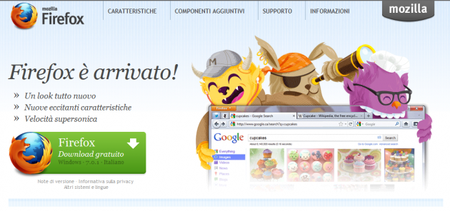 Disponibile Firefox 7