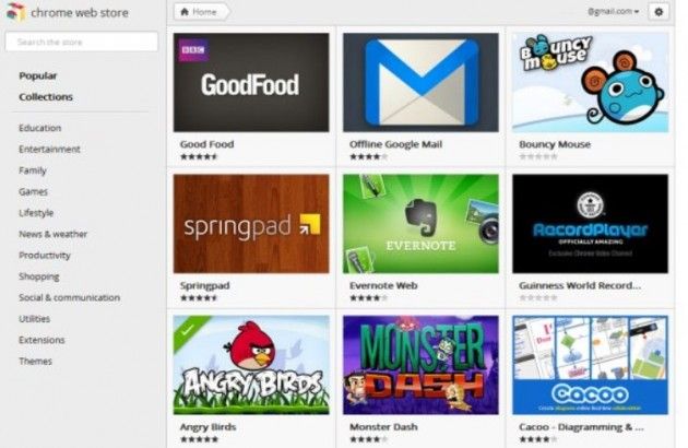 Nuova interfaccia per il Chrome Web Store