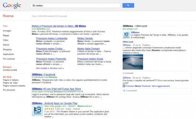 3b meteo google plus