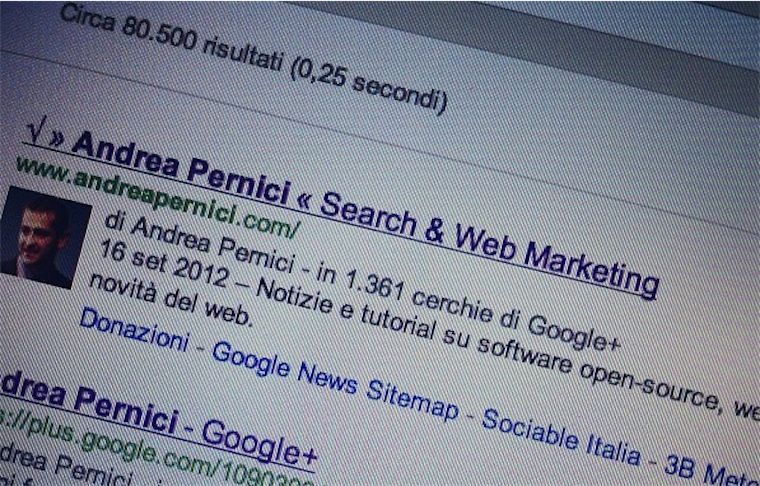 Google Authorship, benvenuto