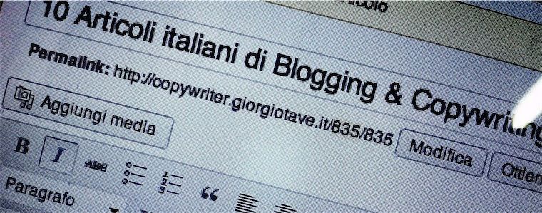 10 Articoli italiani di Copywriting da non perdere