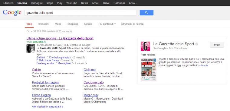 gazzetta authorship