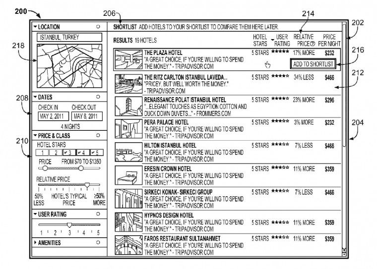 hotel finder patent 1