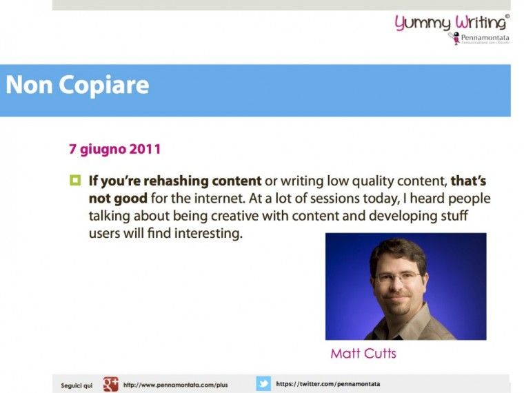 Matt Cutts e duplicati