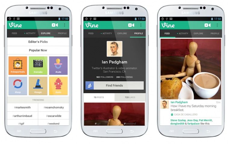 Vine è disponibile su Android