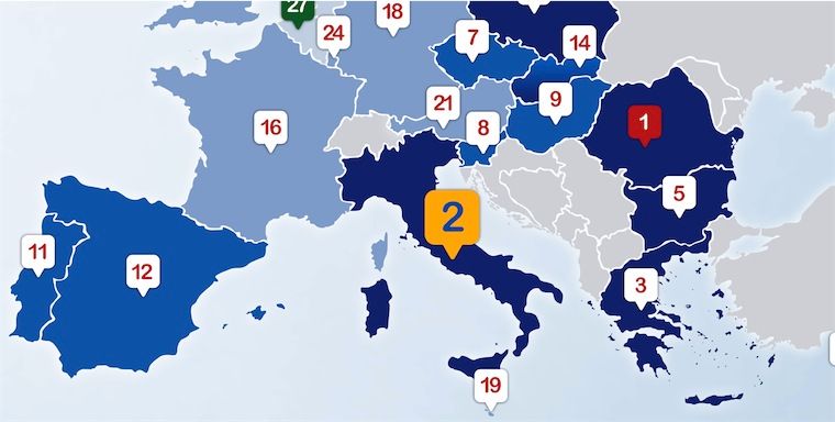 Agenda Digitale UE: Italia meglio solo della Romania