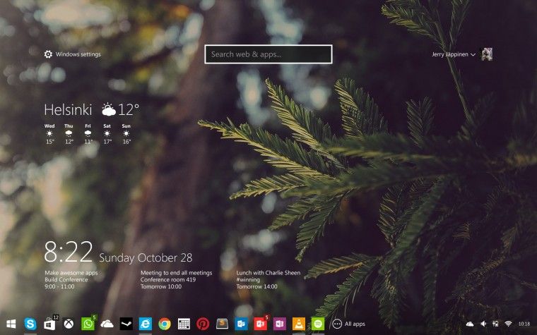 Un concept (bello) di Windows 9