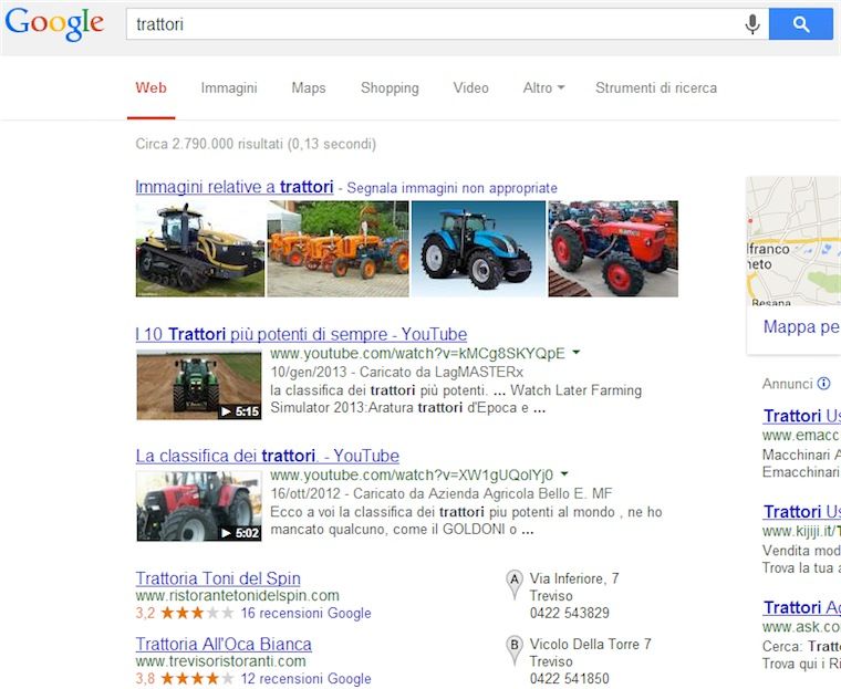 Bug e incongruenze dalla Search di Google