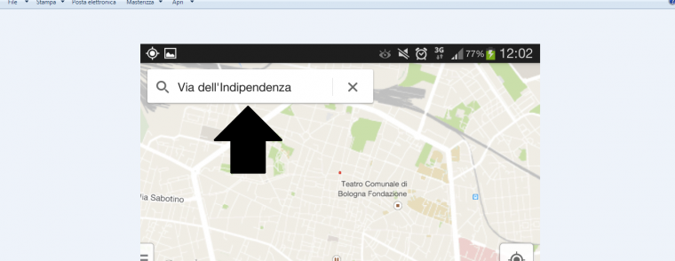 cerca una via