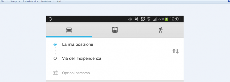 opzioni di percorso