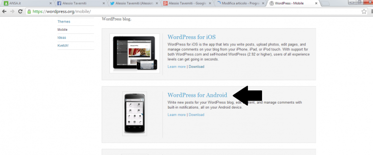 wordpress for android