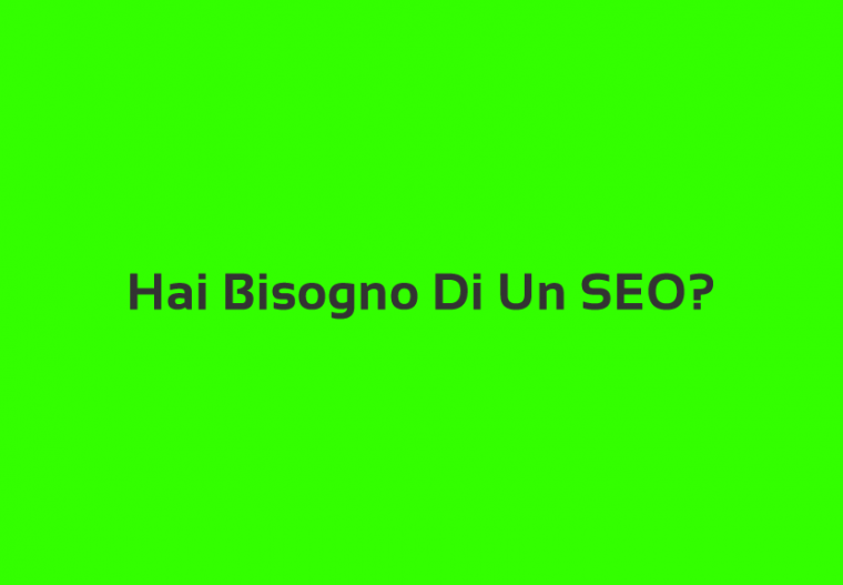 Hai bisogno di un SEO?