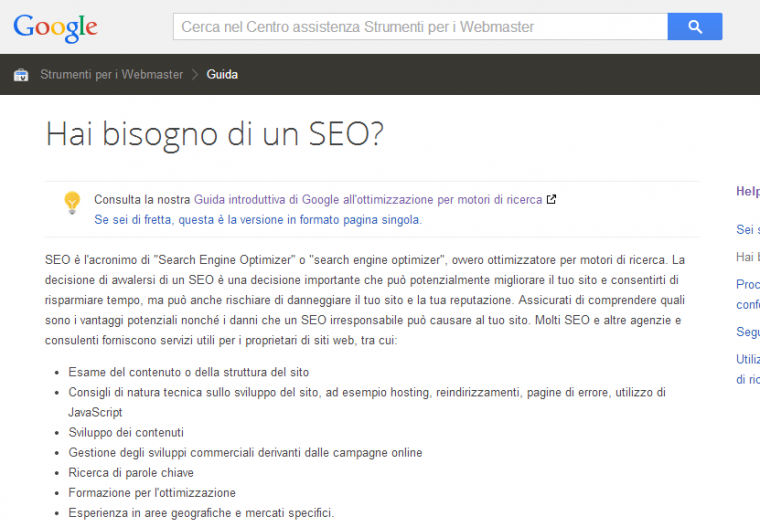 Hai bisogno di un SEO