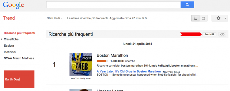 Come attivare le notifiche via e-mail di Google Trends