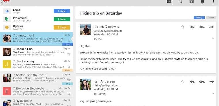 Le 7 novità dell’app GMail su Android