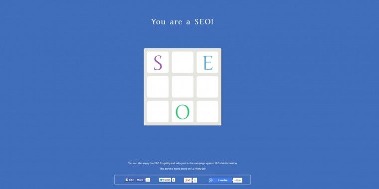 SEO game start