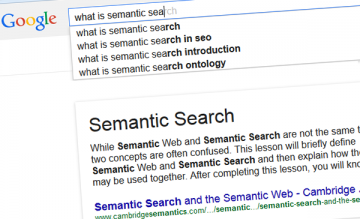 whats semsntic search