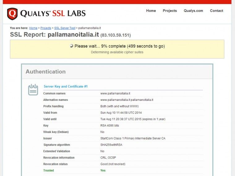 ssl report