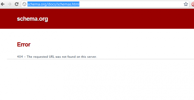 Schema.org 404