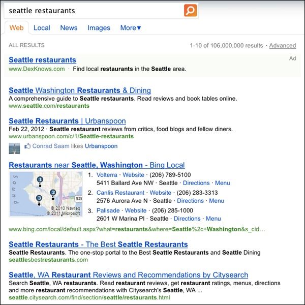 Local Search - Bing 2