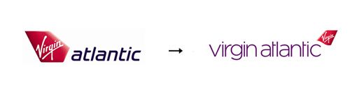 Virgin atlantic 60 Recently Redesigned Corporate Identities