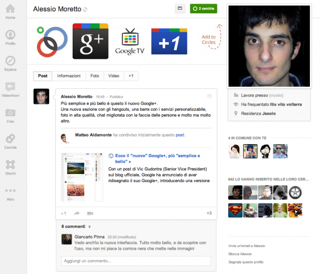 Profili - Google+