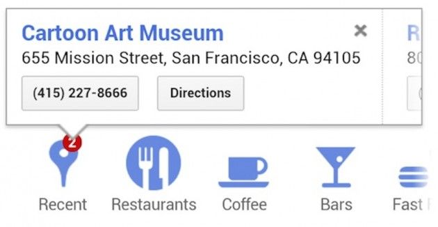 Google, un’icona per la Local Search (recente) su mobile