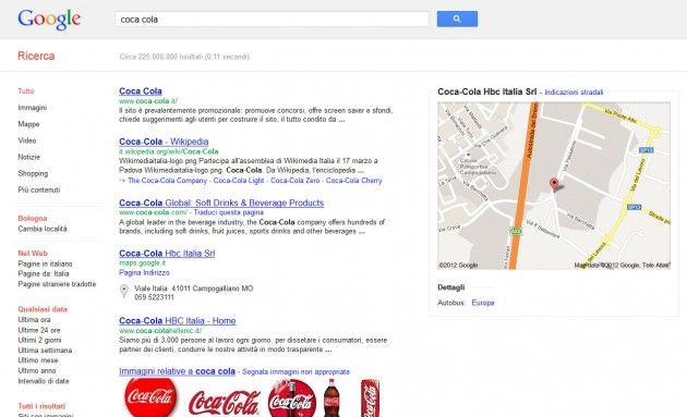 coca cola google maps