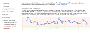 Strumenti per i Webmaster - Prestazioni del sito Strumenti per i Webmaster - Prestazioni del sito