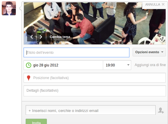 Google+ events crea