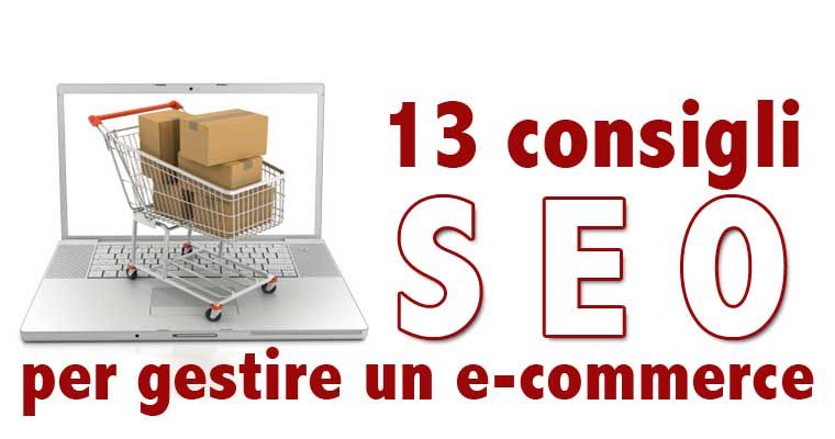 13 Consigli SEO per Gestire un E-Commerce
