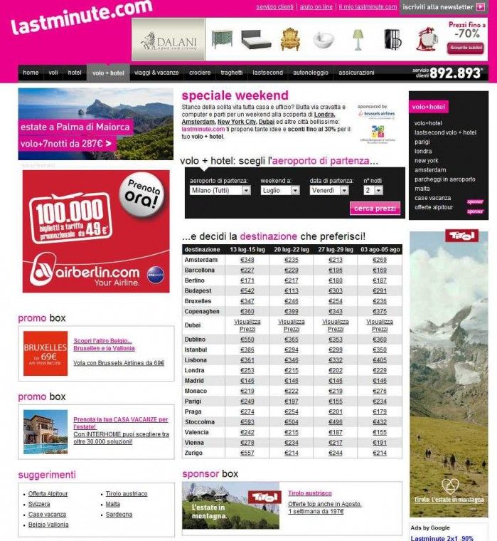 Offerte e idee per il week end fuori città - lastminute.com Offerte e idee per il week end fuori città - lastminute.com