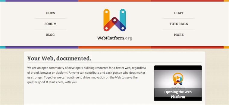 WebPlatform: i giganti del web per offrire standard e risorse utili