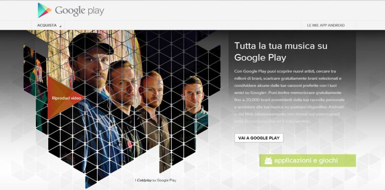Google Play Music finalmente in Italia