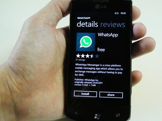 WhatsApp anche su Windows Phone 8