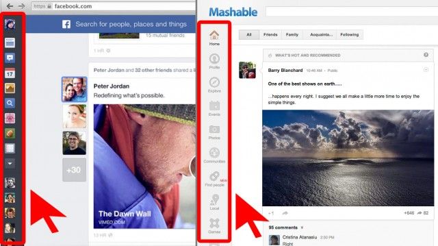 GoogleFacebookSideBar