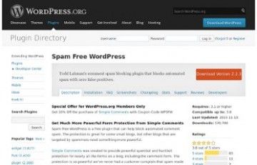 Spam Free WordPress