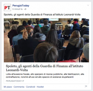 Esempio di sbagliata informazione