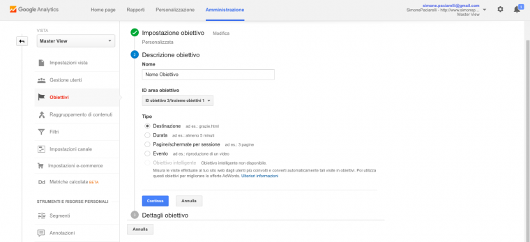 Creazione-Obiettivo-Destinazione-Google-Analytics