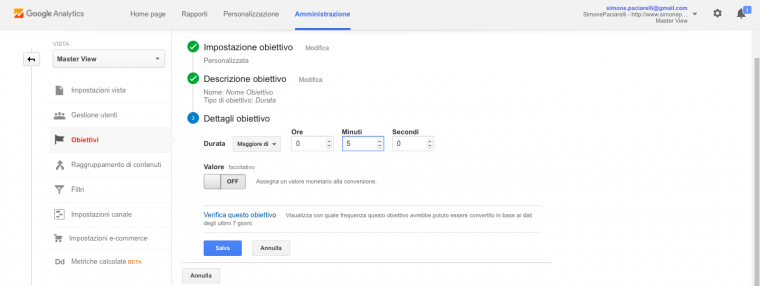 Creazione-Obiettivo-Durata-Google-Analytics-Durata-Visita